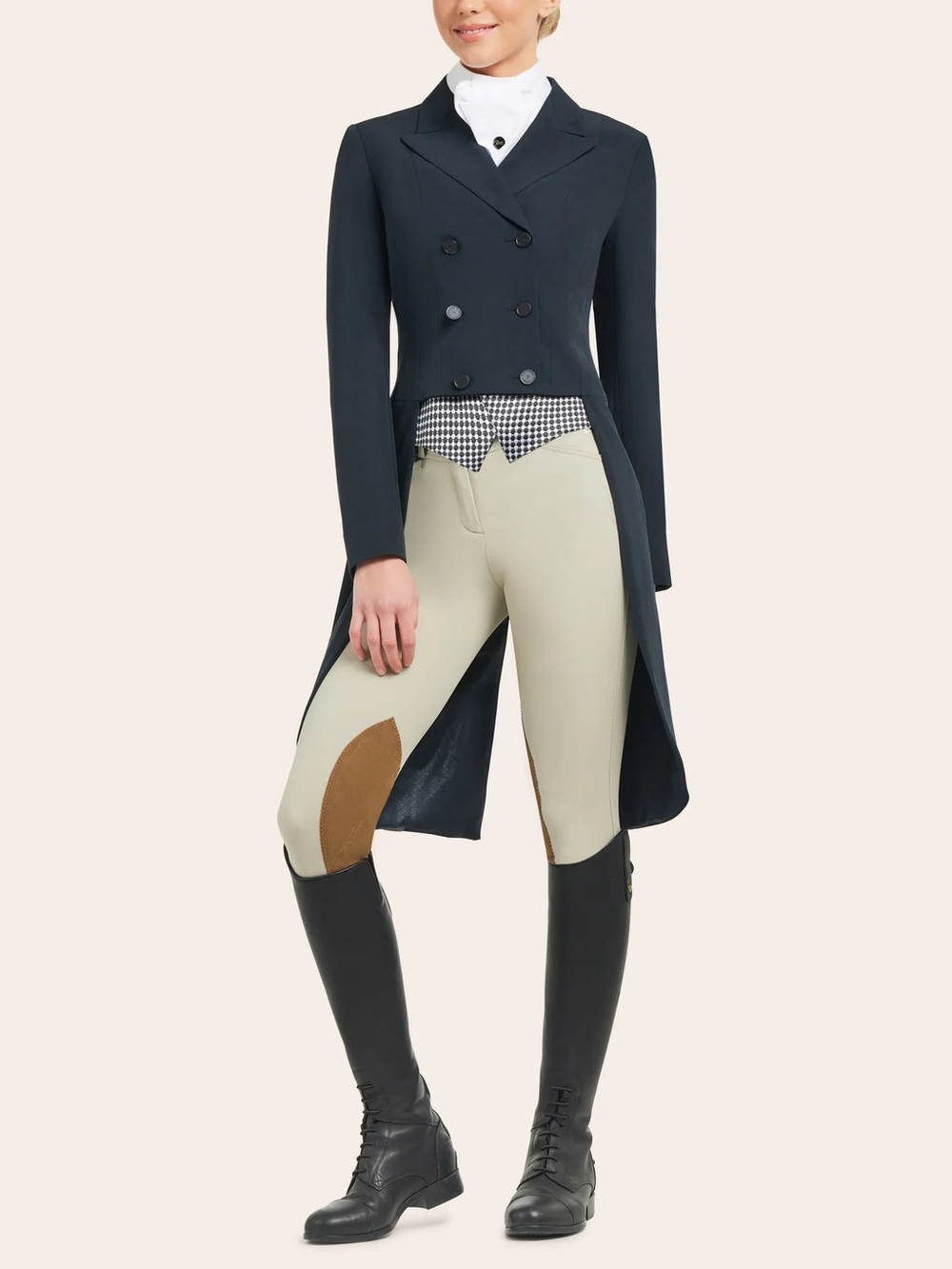 R.J. Classics NEW Black Middleburg Shadbelly Riding Equestrian Coat size 4R